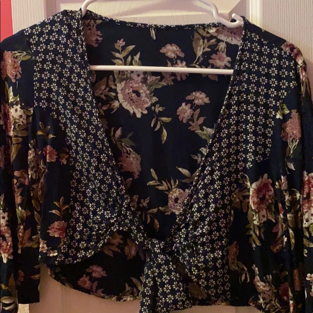Cropped shirt from Topshop